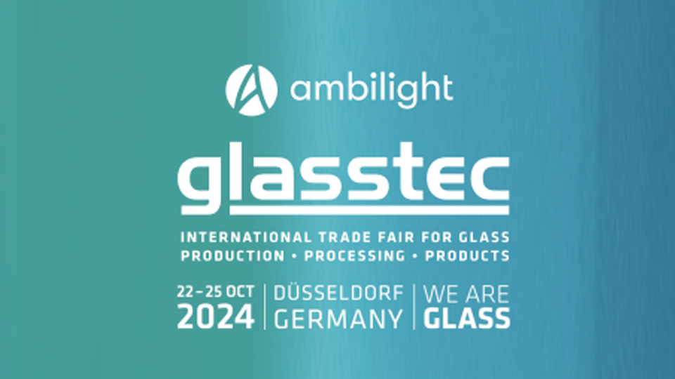 Ambilight Showcases Black Electrochromic Technology at Glasstec 2024